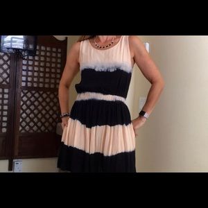 Vintage Tie Dye Back Cut Out Dress